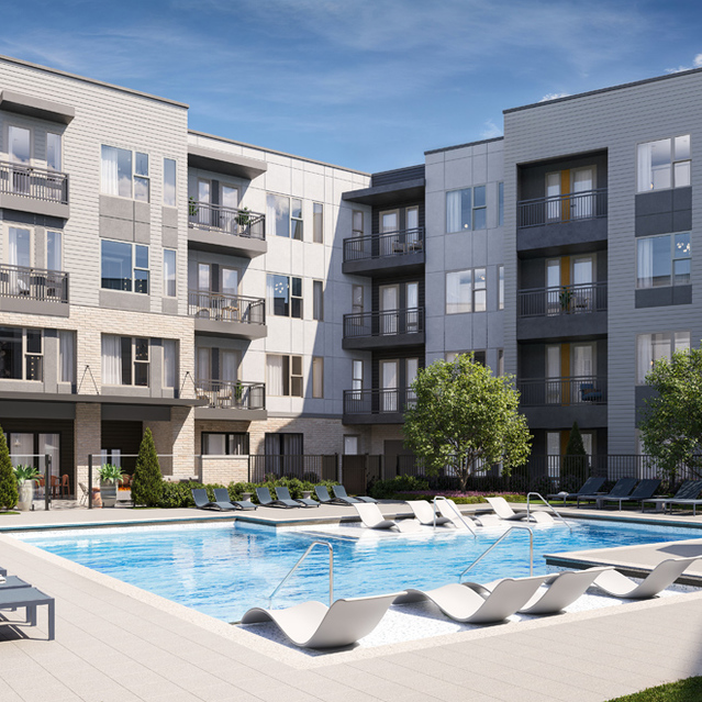 Pool and Courtyard  at The Edley in Atlanta GA